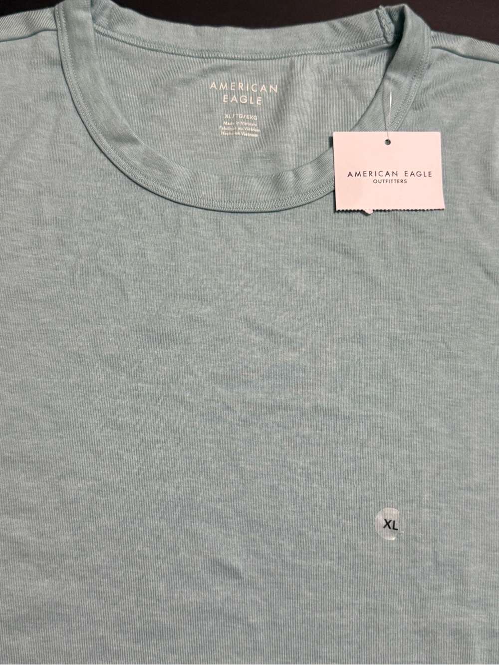 American Eagle Outfitters Women's Short Sleeve Tee in Light Aqua